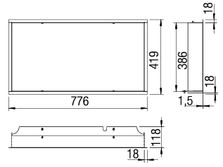 MARCO DECORATIVO 75X39S