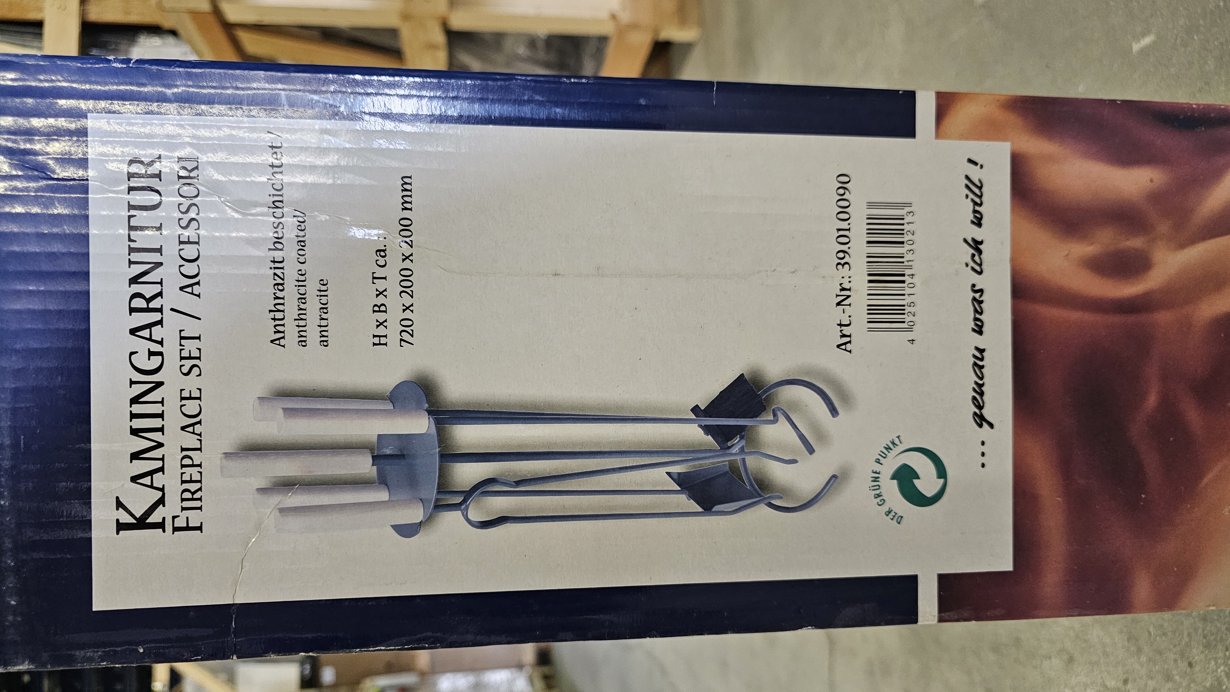 JUEGO DE ÚTILES DE 4 PIEZAS MANGO DE MADERA PARA CHIMENEA DE LEÑA ACCESORIOS INCLUYE ATIZADOR PALA ESCOBILLA Y PINZAS