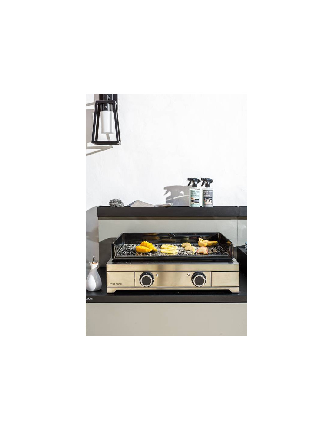 Plancha de gas eléctrica MODERN E 60 INOX 12