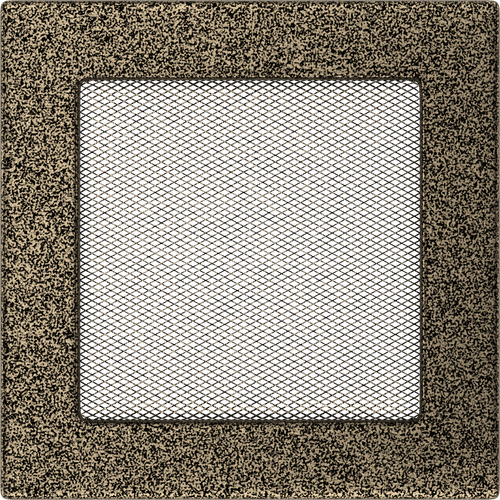 REJILLA 17X17 NEGRO Y ORO