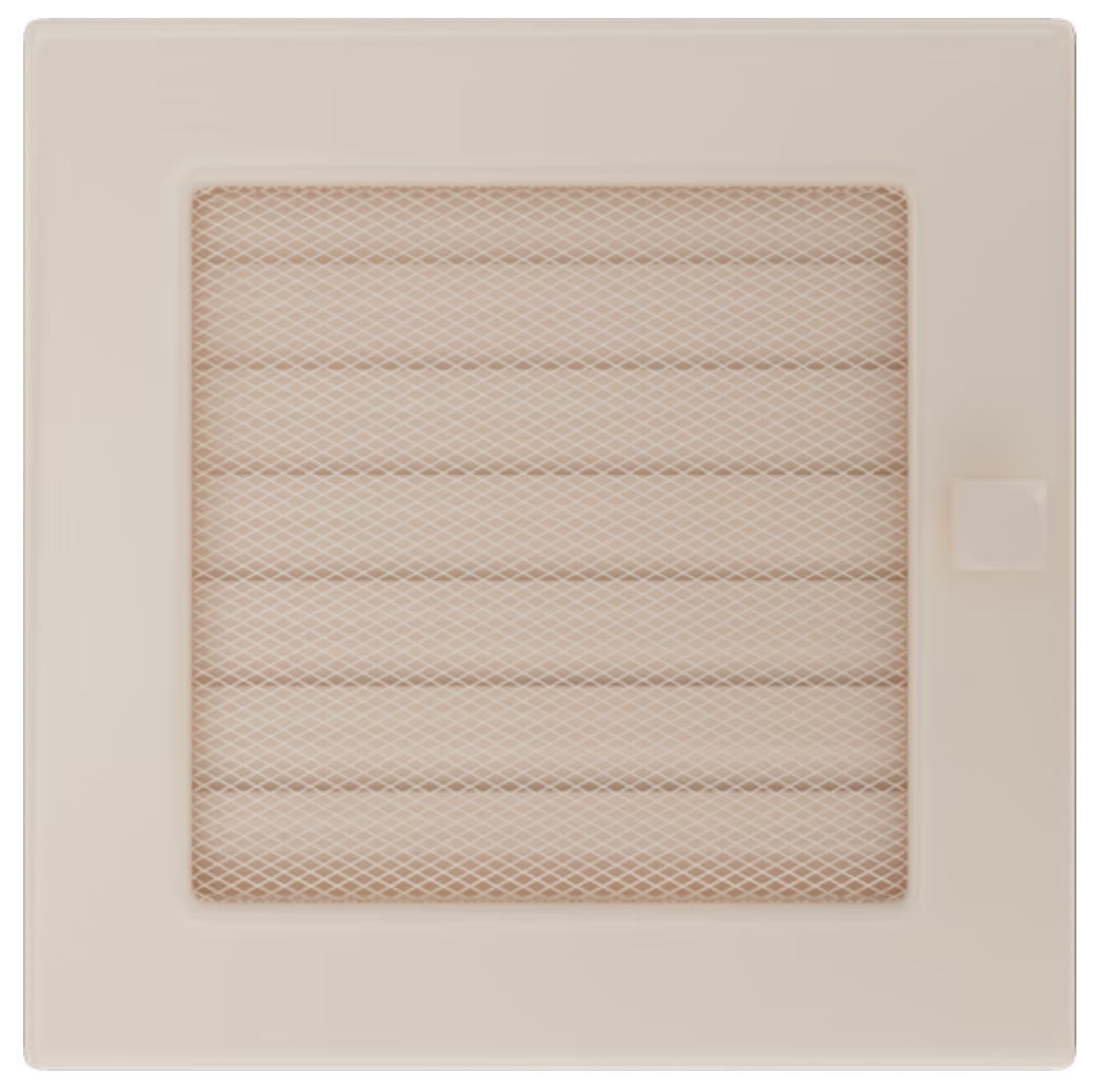 REJILLA 17X17 CREMA OBTURABLE