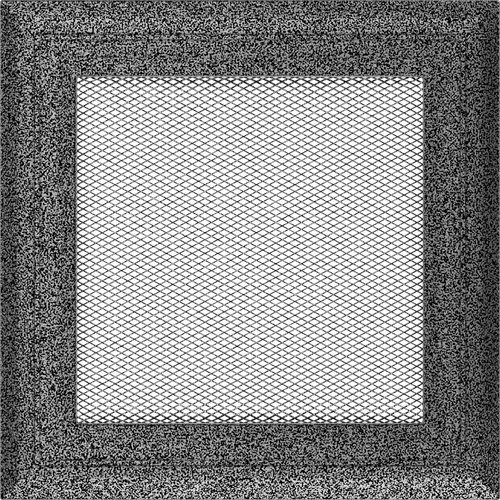 REJILLA 17X17 OSKAR NEGRO Y PLATA PINTADA