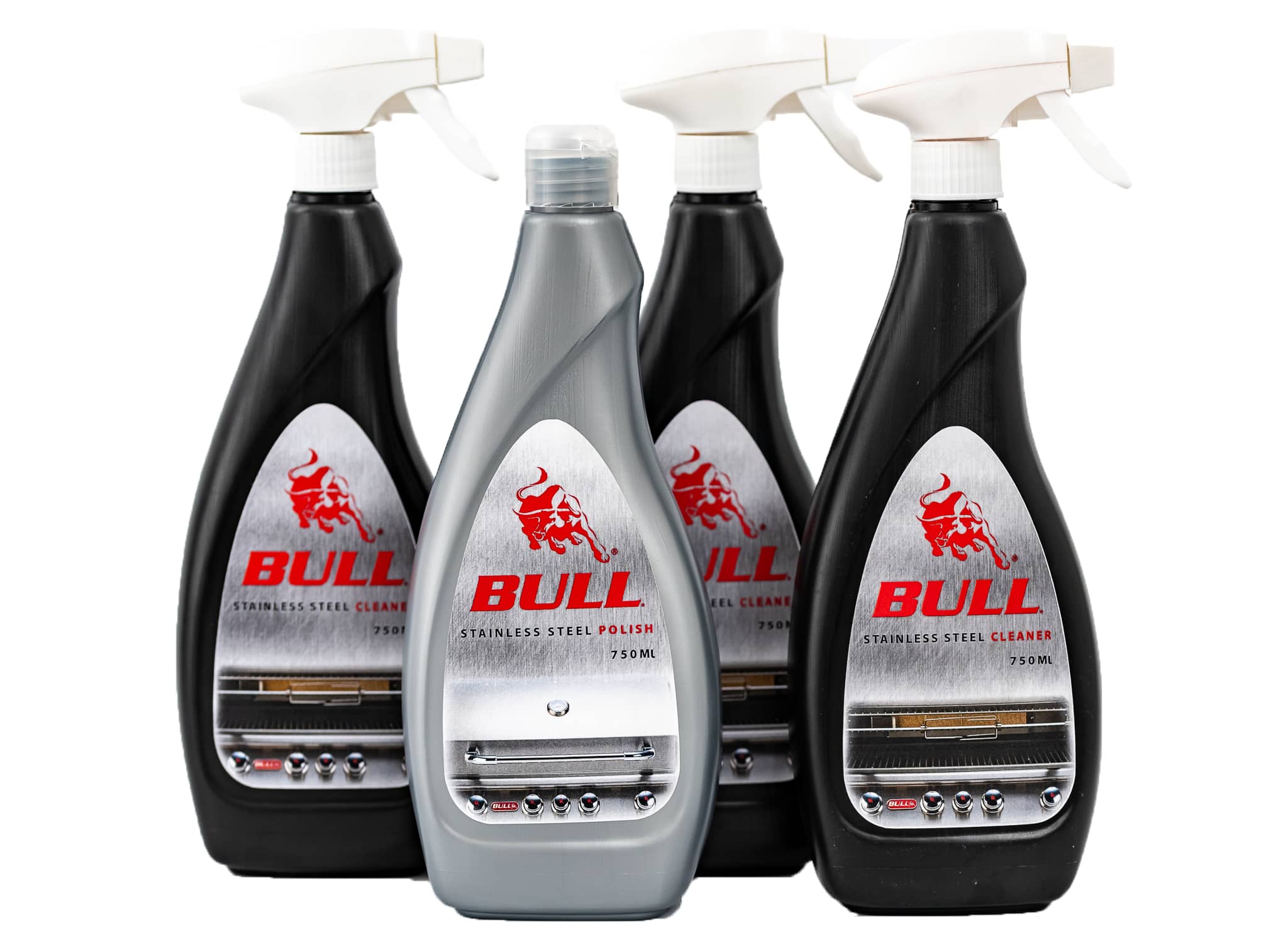 Kit de mantenimiento grill Bull (3x desengrasantes + 1x pulidor de grill)