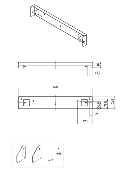 SOPORTE MURAL PARA FABER MATRIX 450