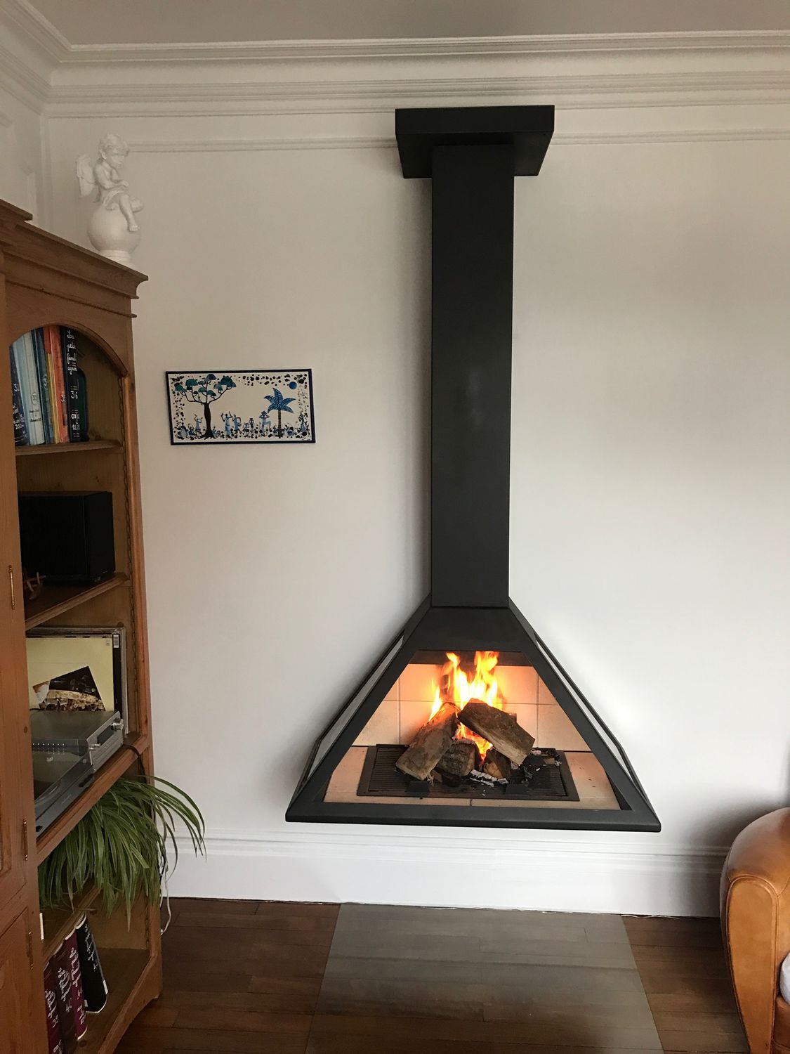 Chimenea de leña ALTEA abierta 5