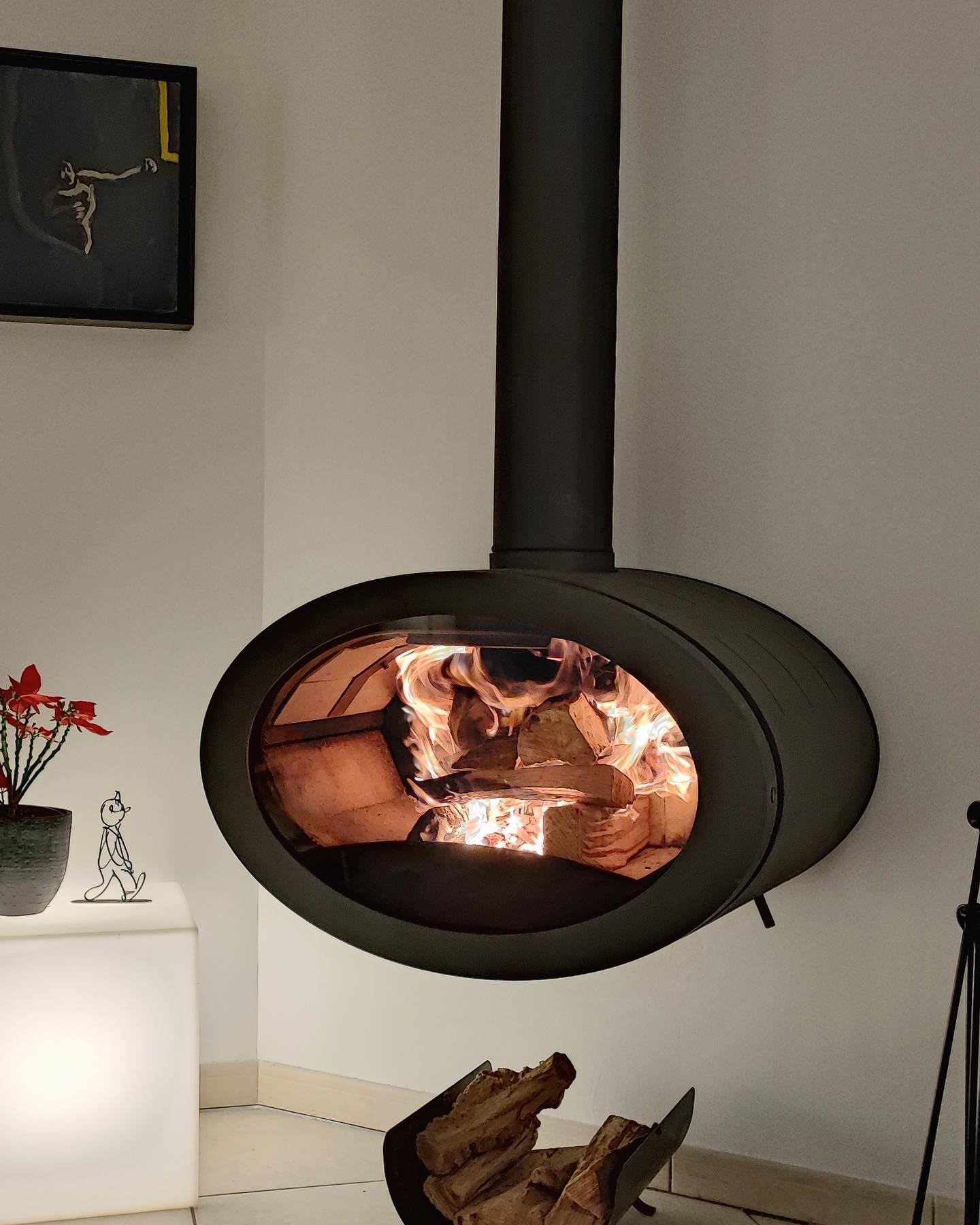Chimenea colgante de leña CALPE