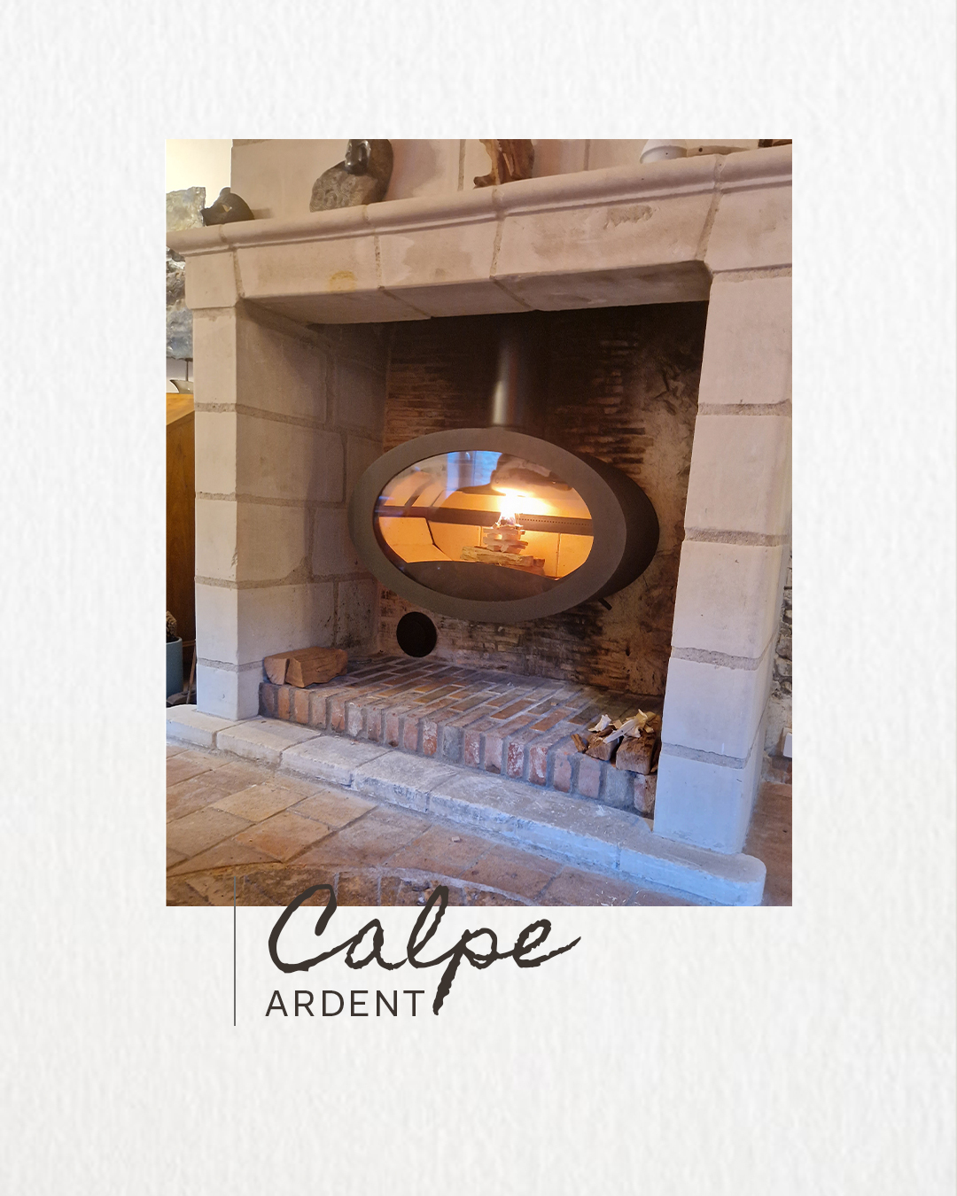 Chimenea colgante de leña CALPE