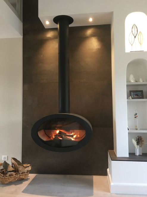Chimenea colgante de leña CALPE