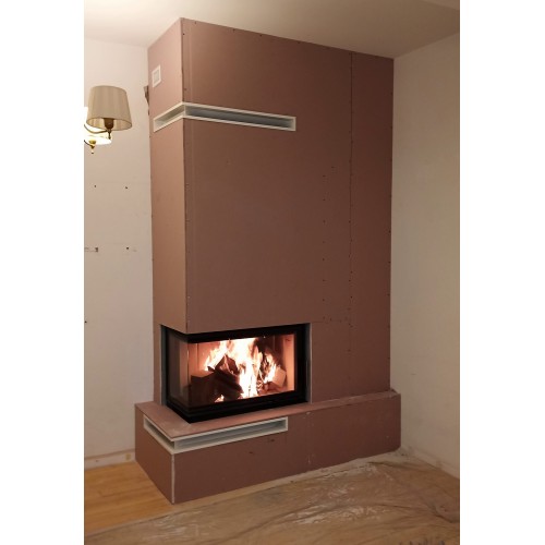 chimenea de leña HEAT E1 68/31 (Puerta lateral cristal único) 2