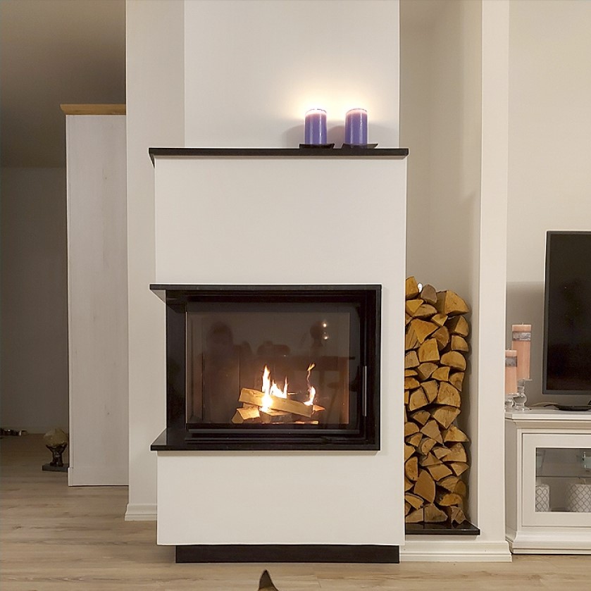 Chimenea de leña HEAT E1 58/31 (Puerta lateral cristal único) 2
