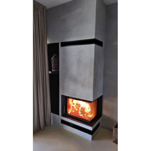 chimenea de leña HEAT E1 68/31 (Puerta lateral cristal único) 1