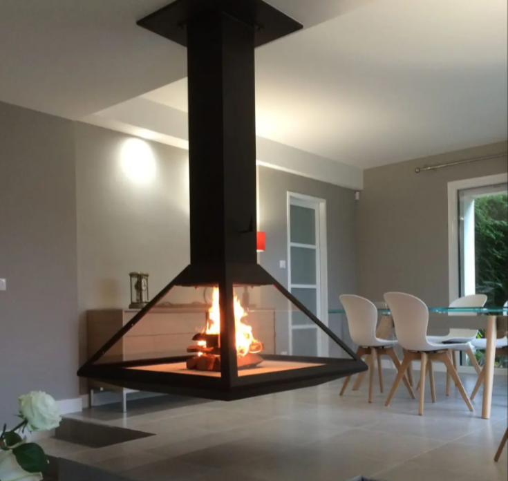 Chimenea de leña JÁVEA abierta 4