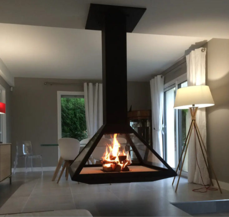 Chimenea de leña JÁVEA abierta 3