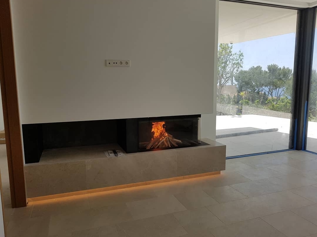 Chimenea de leña Luna Diamond 1100CR