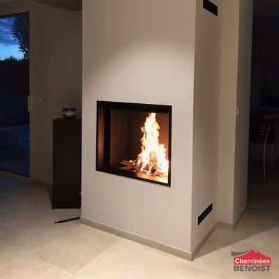 Chimenea de leña LUNA DIAMOND 850 V 2