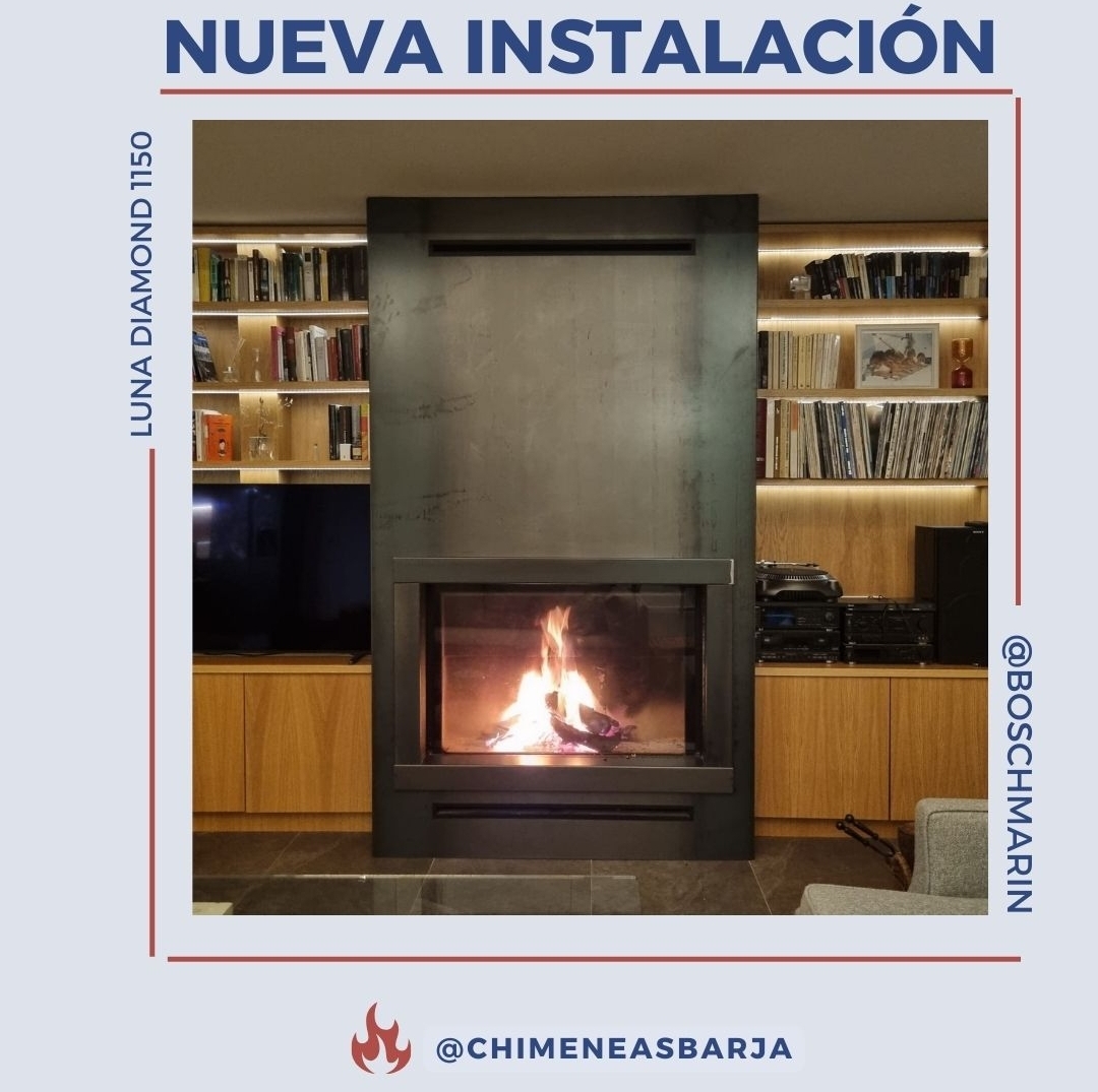 Chimenea de leña Luna Diamond 1150V