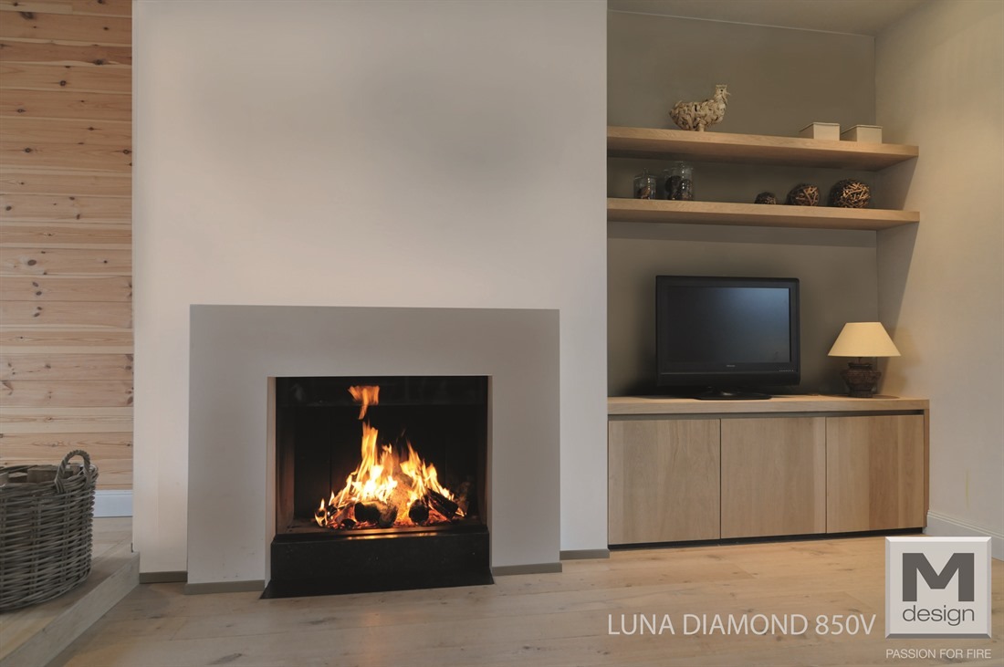 Chimenea de leña LUNA DIAMOND 850 V 4