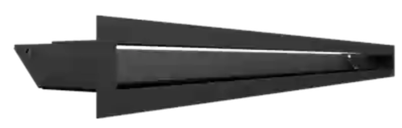 REJILLA APAISADA OPACA 80X6 NEGRA