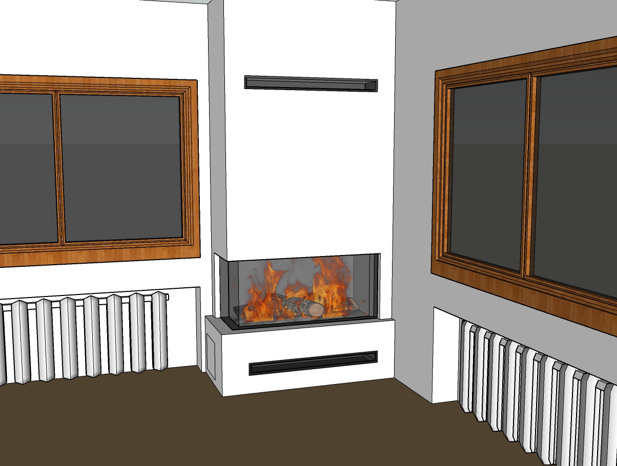 Chimenea de gas True Vision 1050CL