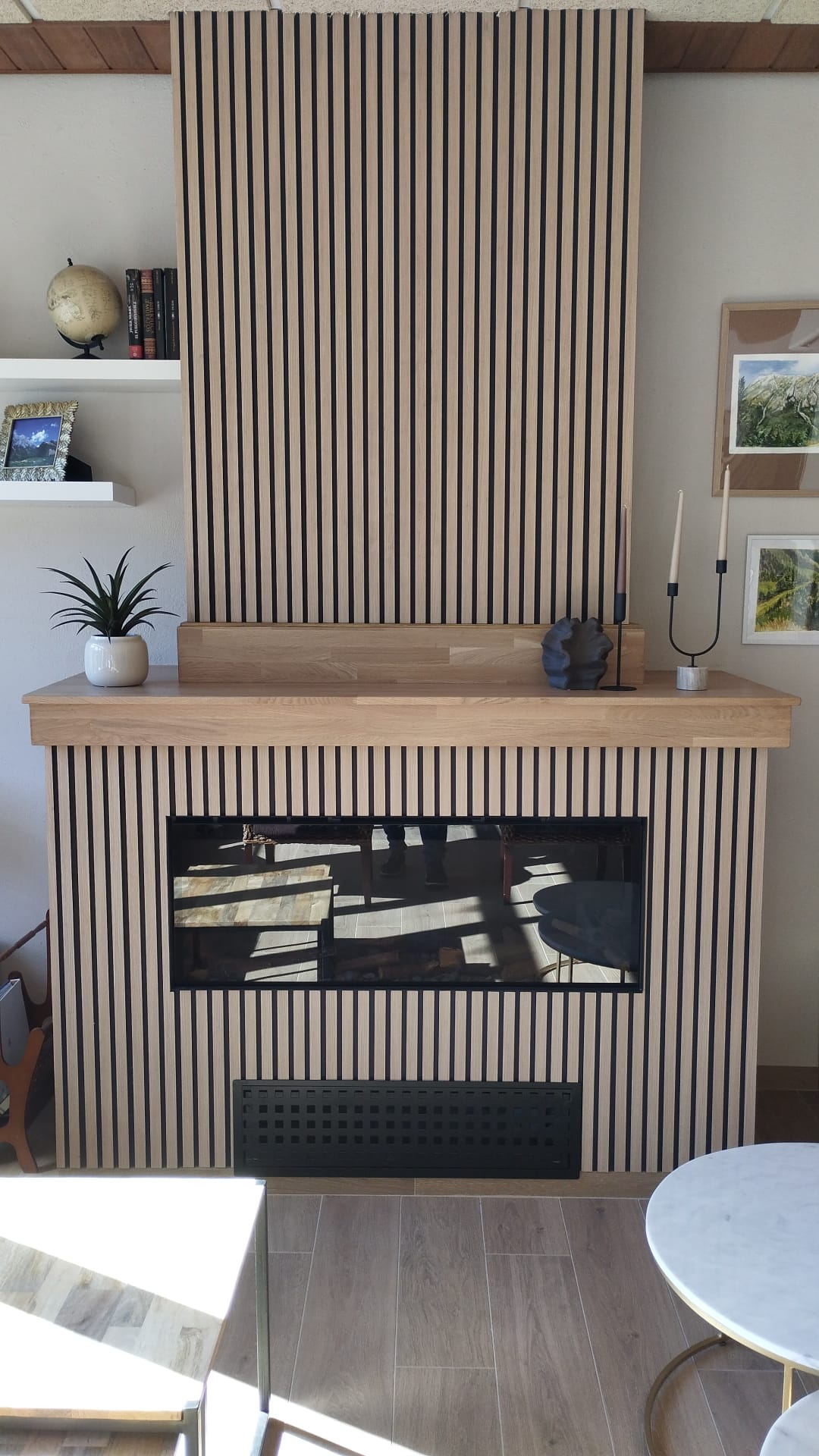 Chimenea eléctrica SENSACION E-SLIM LINEAR 1200/450 I frontal