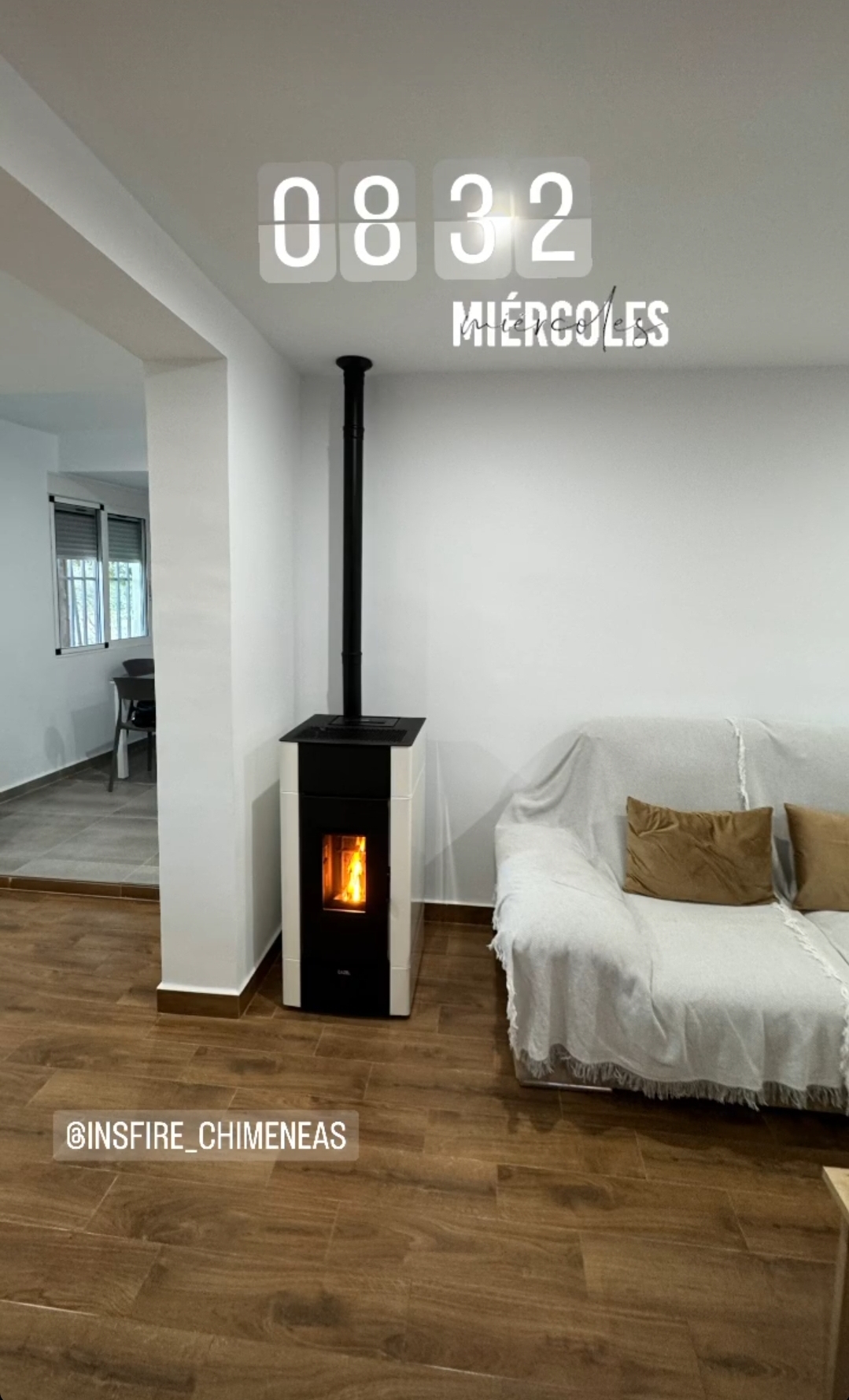 Estufa de pellet Cristal 9kW