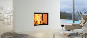 Chimenea de leña 80X64S 2.0 (Doble cara) Guillotina