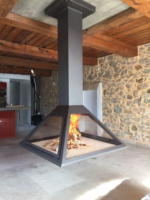 Chimenea de leña JAVEA cerrada 4