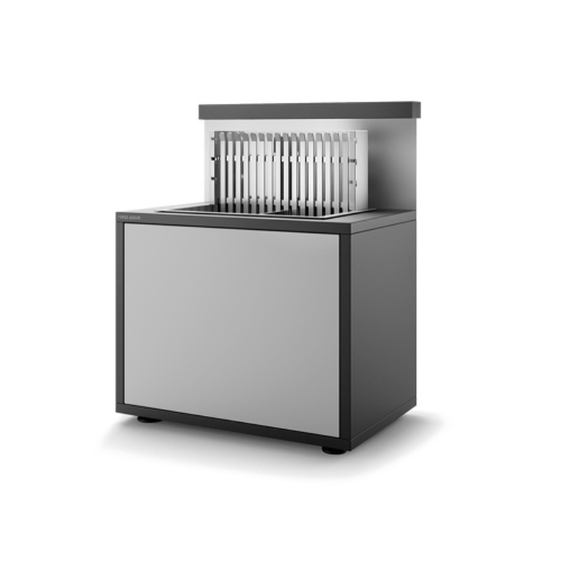 Soporte para grill encastrable inox 961.66 negro/gris claro