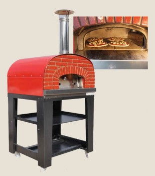 Horno de leña SPEEDY PIZZA 4 CON CARRO 1