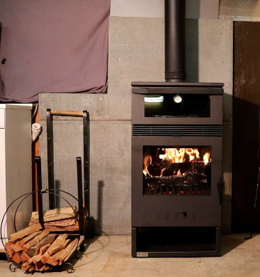 Estufa de leña industrial con ventilador Eco Pol