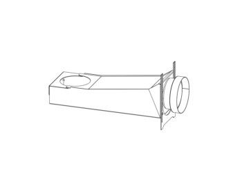 Tubo estrecho para conexión de aire exterior