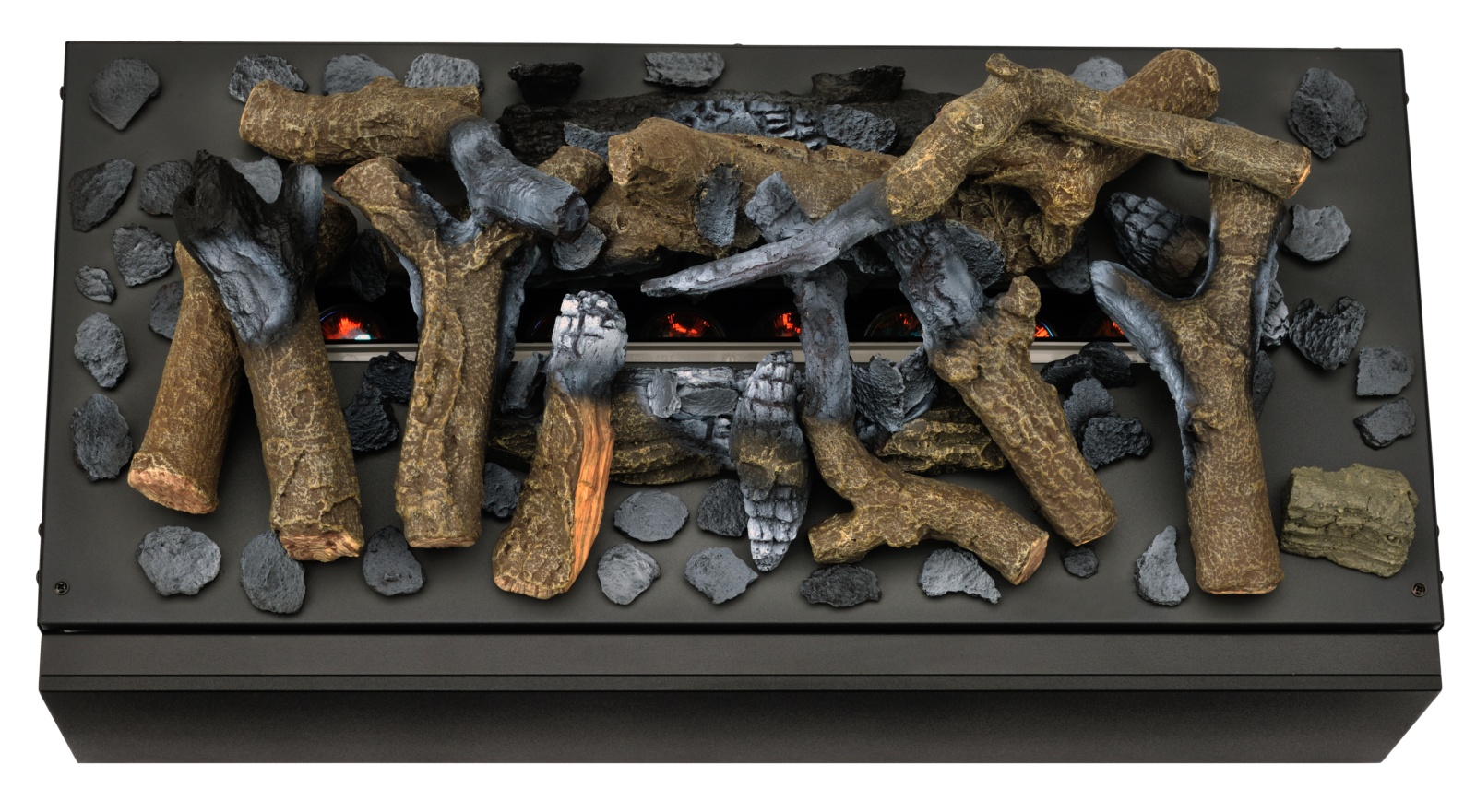 Chimenea eléctric MAGGIE L Vapor efecto leños o piedras 8