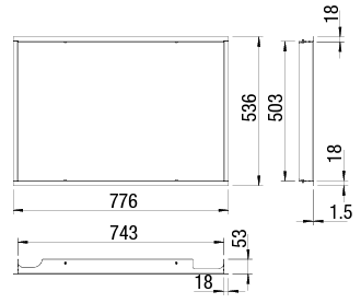 MARCO TRASERO DECORATIVO 75X51S II