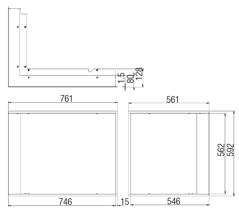 MARCO DECORATIVO 69X49X57S 2.0 L