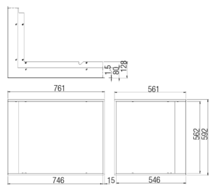 MARCO DECORATIVO 69X49X57S 2.0 L