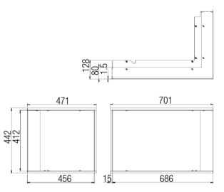 MARCO DECORATIVO 63X40X42S R