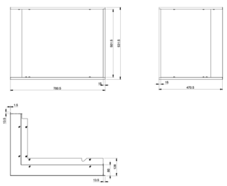 Marco decorativo 63x40x51S izquierda