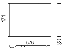 marco decorativo 55x57k puerta plana 08361308-29