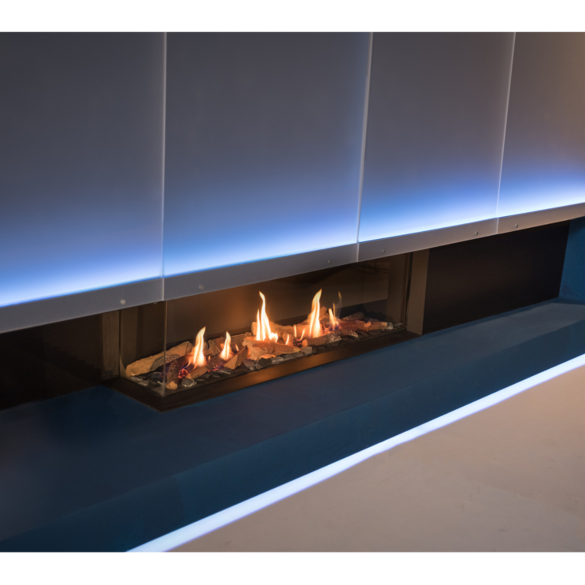 Chimenea de gas MATRIX 1050/400 II LINEAR FIRE 2