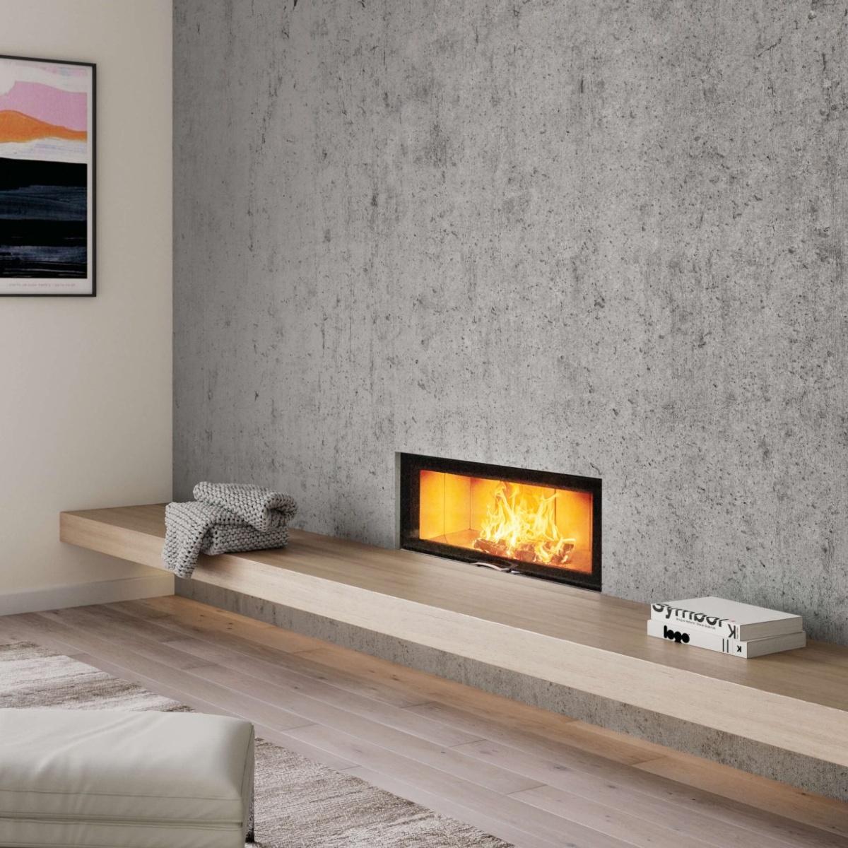 Chimenea de leña 120x45S 2.0 (Frontal) 1