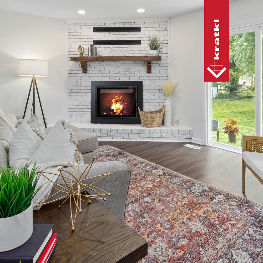 Chimenea de leña calefactora LUCY 12kW 4