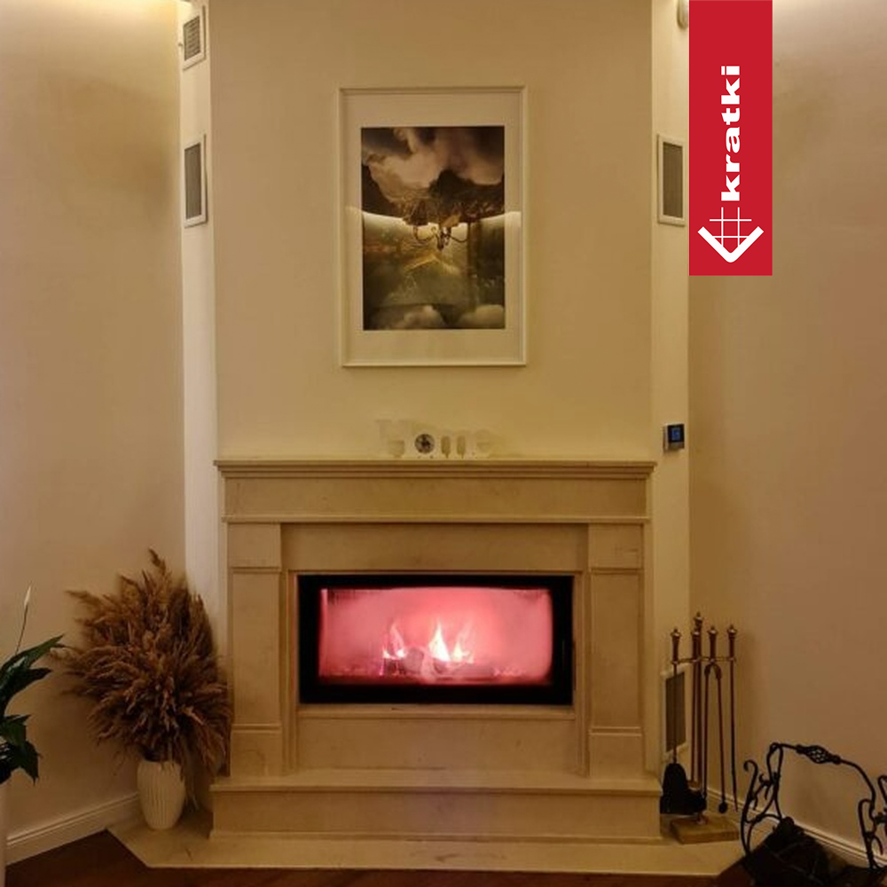 Chimenea de leña calefactora LUCY 20kW 3