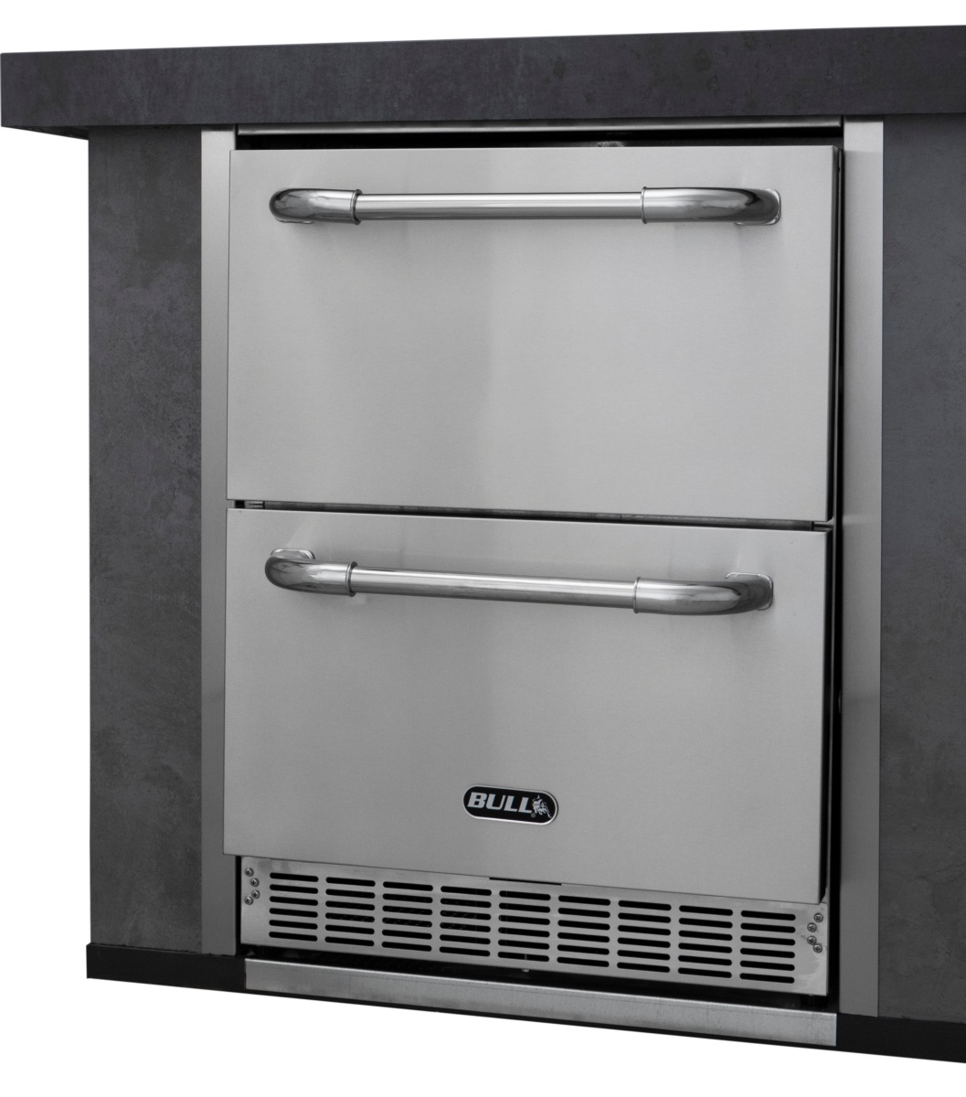 Nevera premium de exterior con dos cajones totalmente inox 150 litros