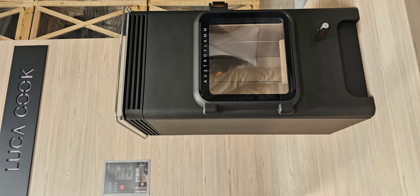 Estufa de leña LUCA COOK con placa de cocción