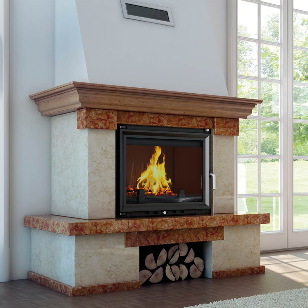 Chimenea de leña calefactora MAJA 8kW