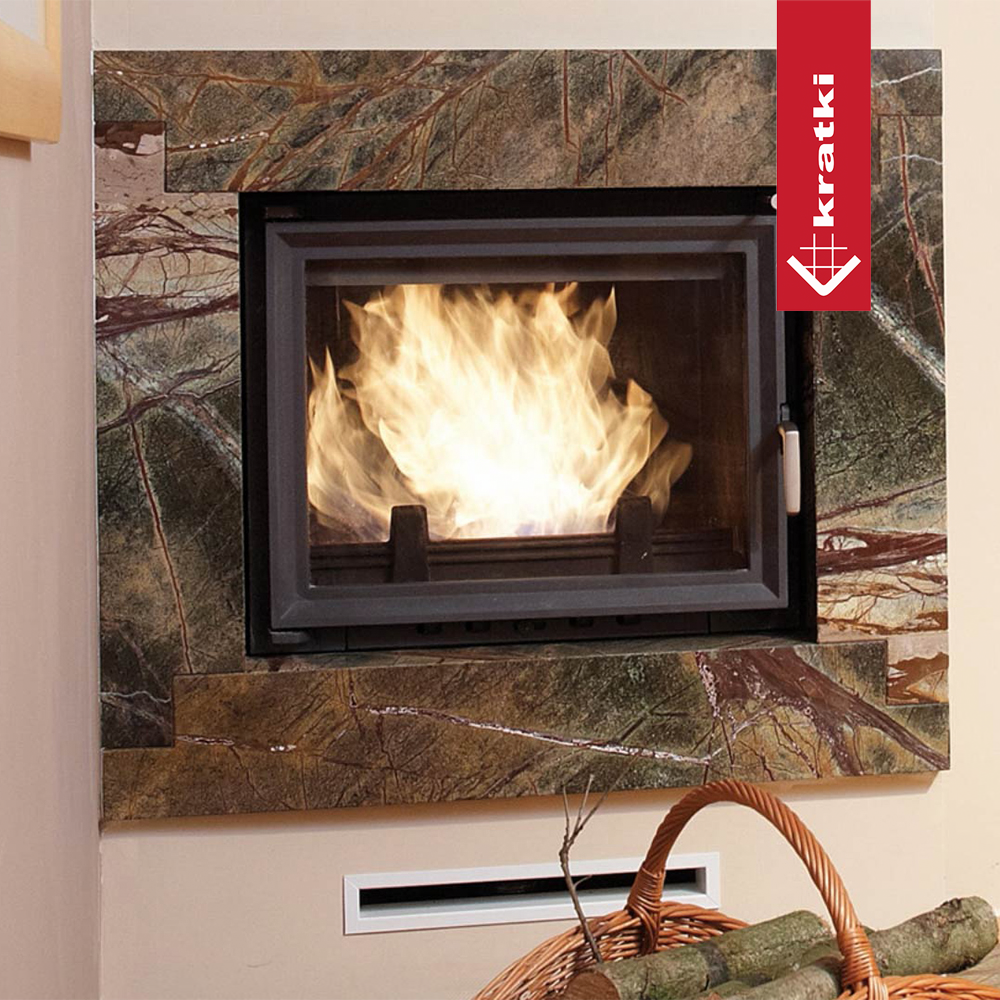 Chimenea de leña calefactora MAJA 8kW
