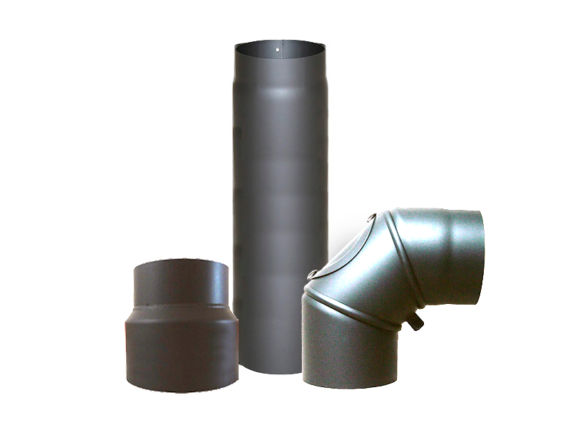 Tubos para estufas o chimeneas de leña diámetro 150 color antracita