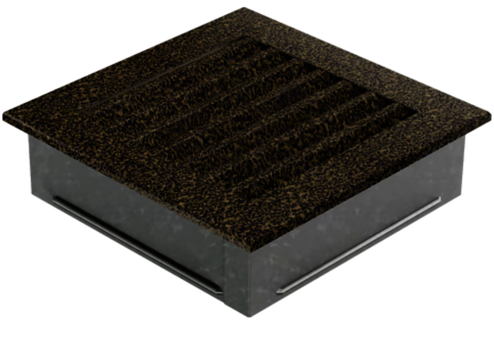 REJILLA 17X17 NEGRA Y ORO FRESH 1