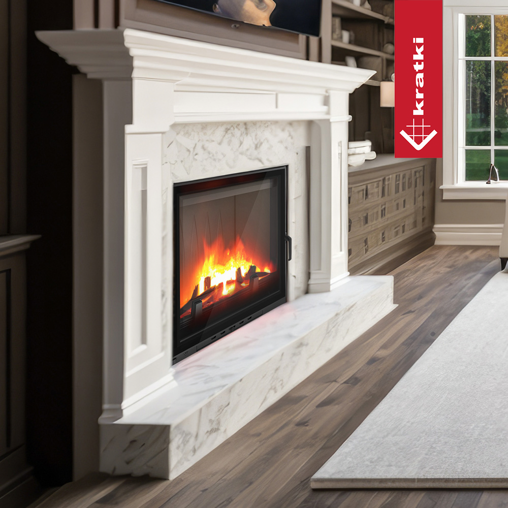 Chimenea de leña AMELIA 21kw (puerta frontal) 2