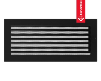 Rejilla frontal para chimeneas 37X17 OBTURABLE blanca o negra
